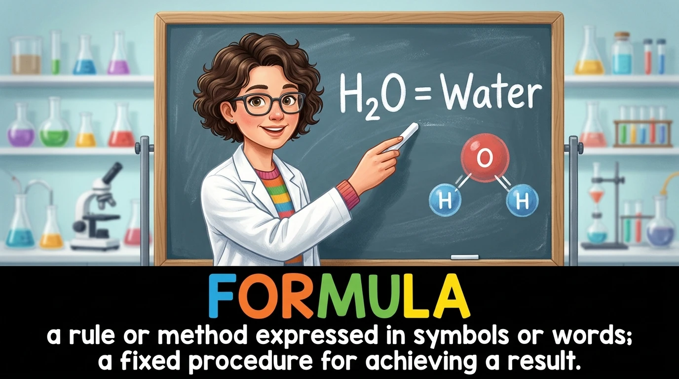 English Illustration for formula